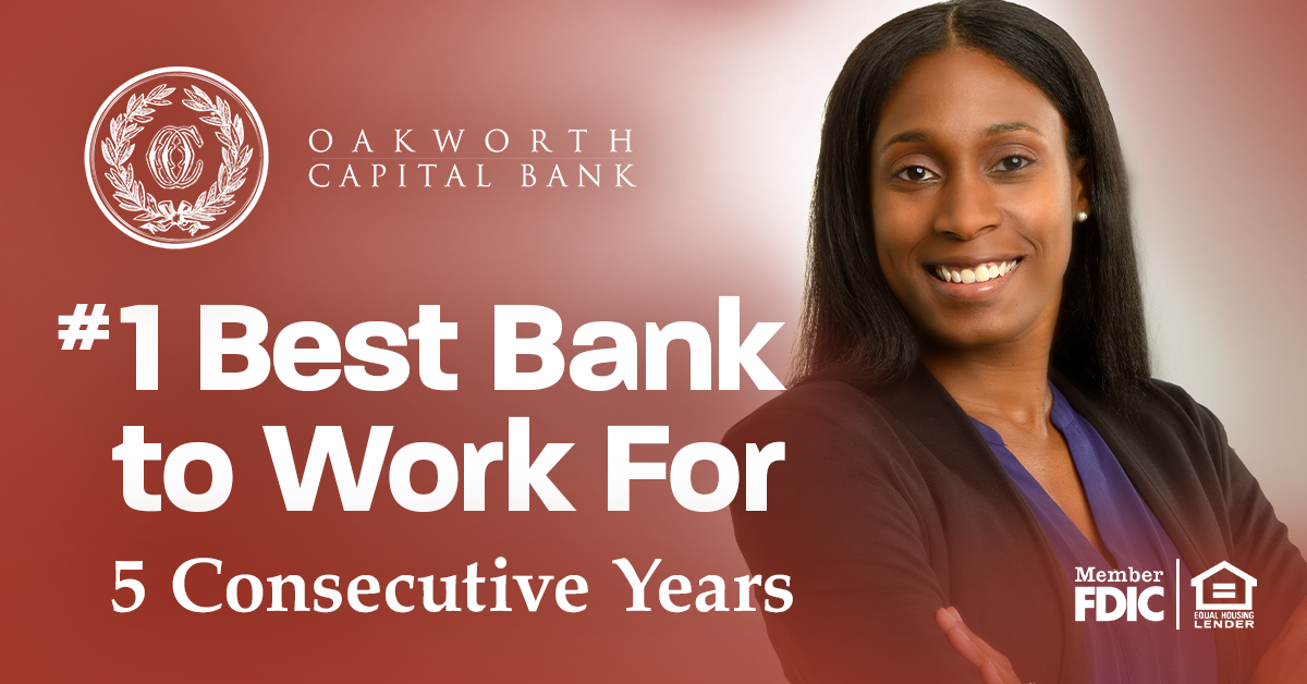 For 5th Consecutive Year, We’ve Been Named 1 “Best Bank to Work For