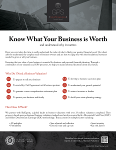 Know What Your Business Is Worth
